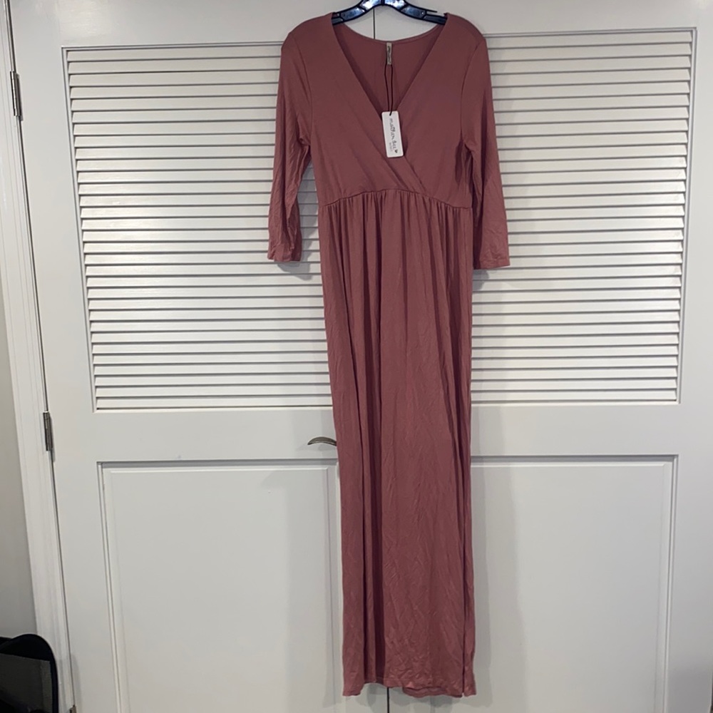 MotherBee Maternity Long Sleeve Dress NWT Size Medium